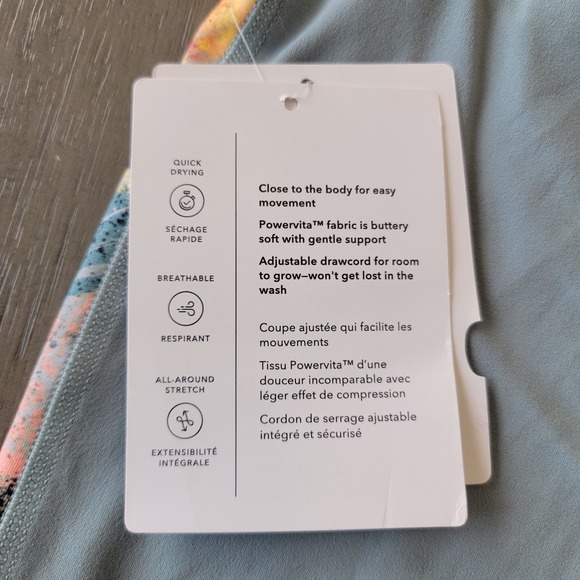 NWT Athleta Girl‎ X Simone Biles Bike Shorts Brushstroke Multi Girls Size XXL/16 - Picture 9 of 15